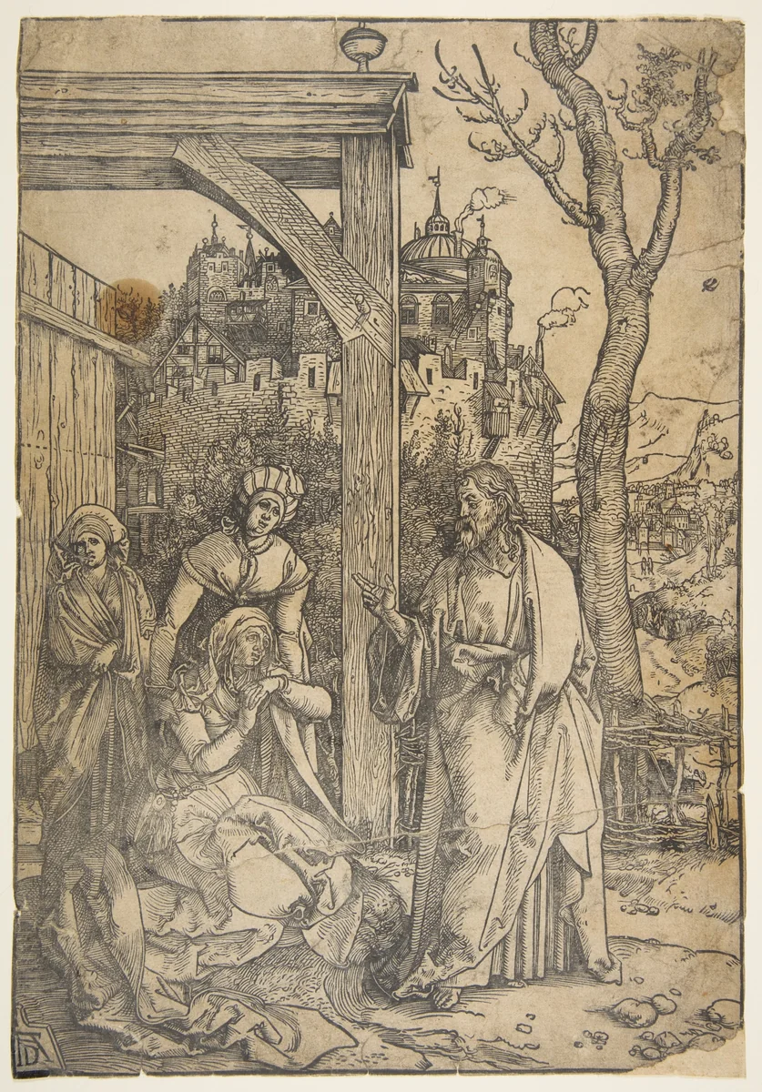 Christ Taking Leave of His Mother, from "The Life of the Virgin" (copy) by Albrecht Dürer, print, 1485-1528