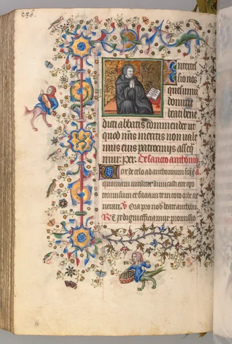 Hours of Charles the Noble, King of Navarre (1361-1425): fol. 287vr, St. Benoit by Master of the Brussels Initials and Associates, book, 1400-1410