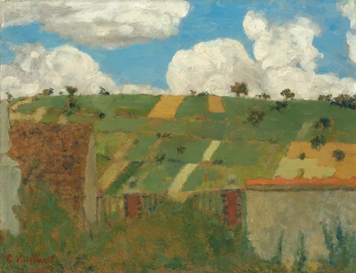 Landscape of the Ile-de-France by Edouard Vuillard, painting, 1894