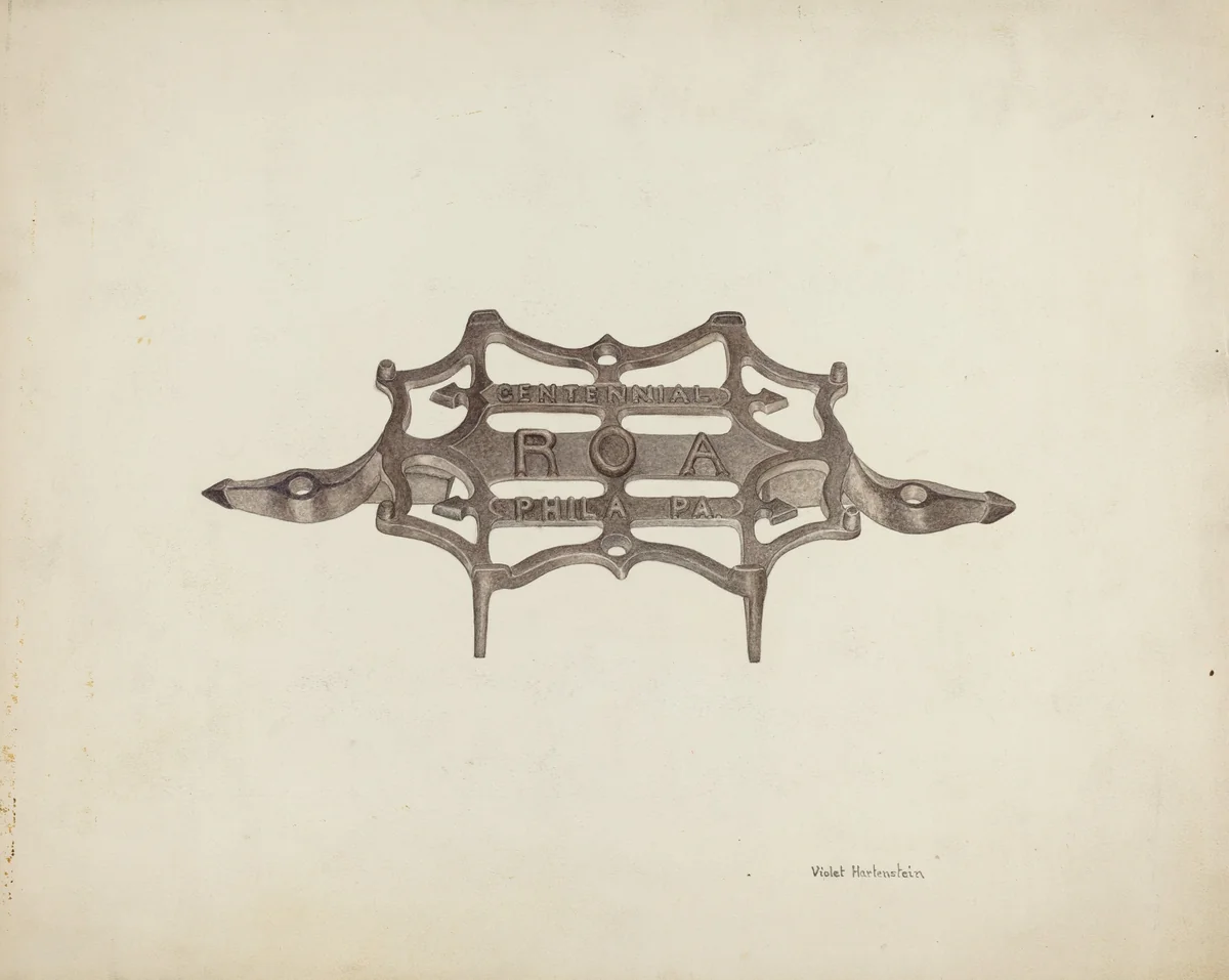 Trivet by Violet Hartenstein, index of american design, 1941