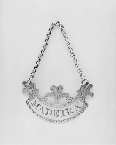 Decanter Label by Louis Boudo, artwork, 1810-1825