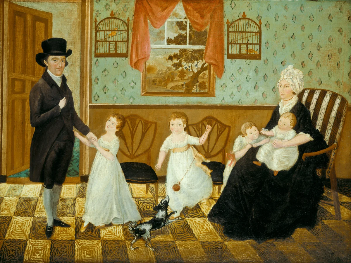 The Sargent Family by American 19th Century, painting, 1800