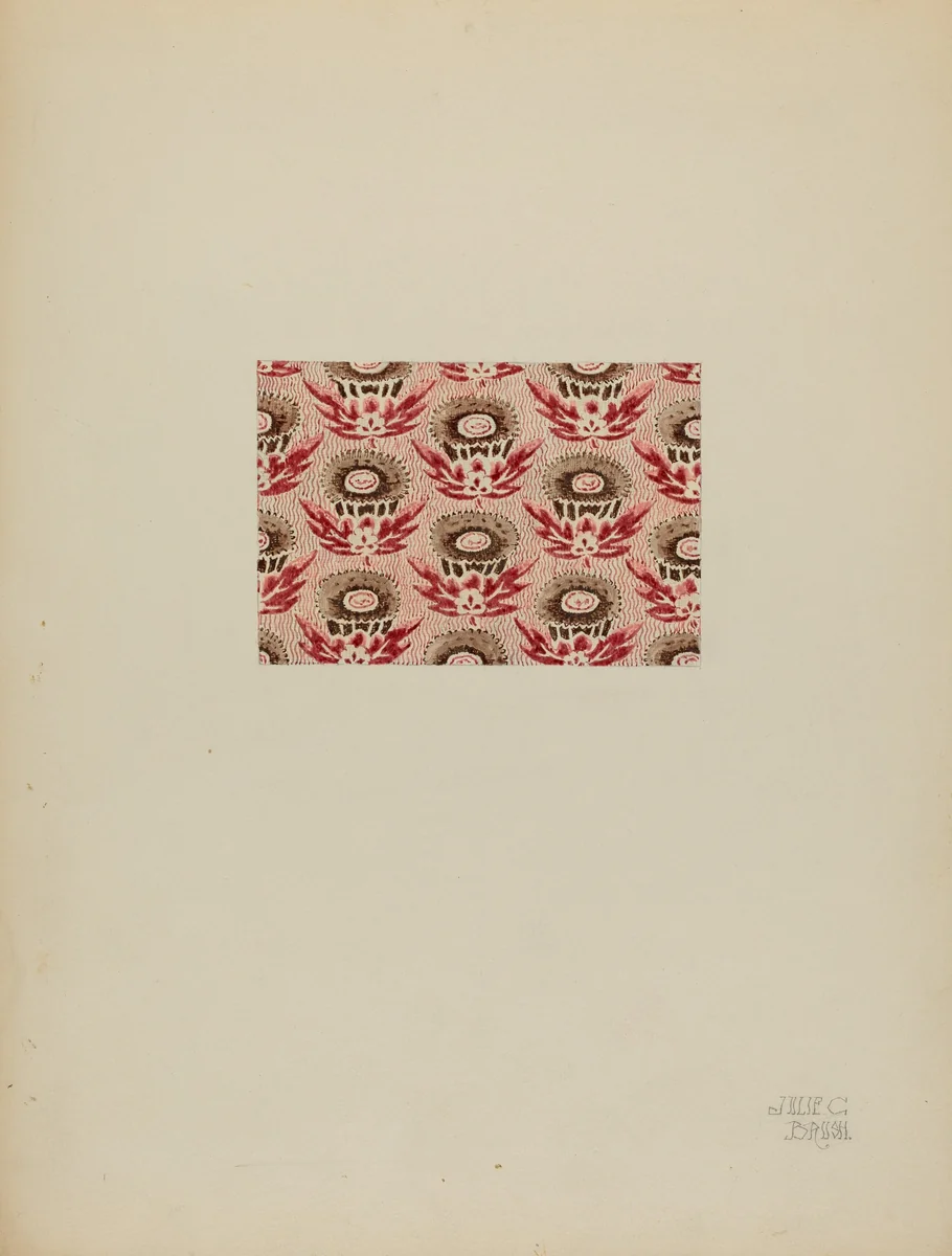 Printed Cotton by Julie C. Brush, index of american design, 1937