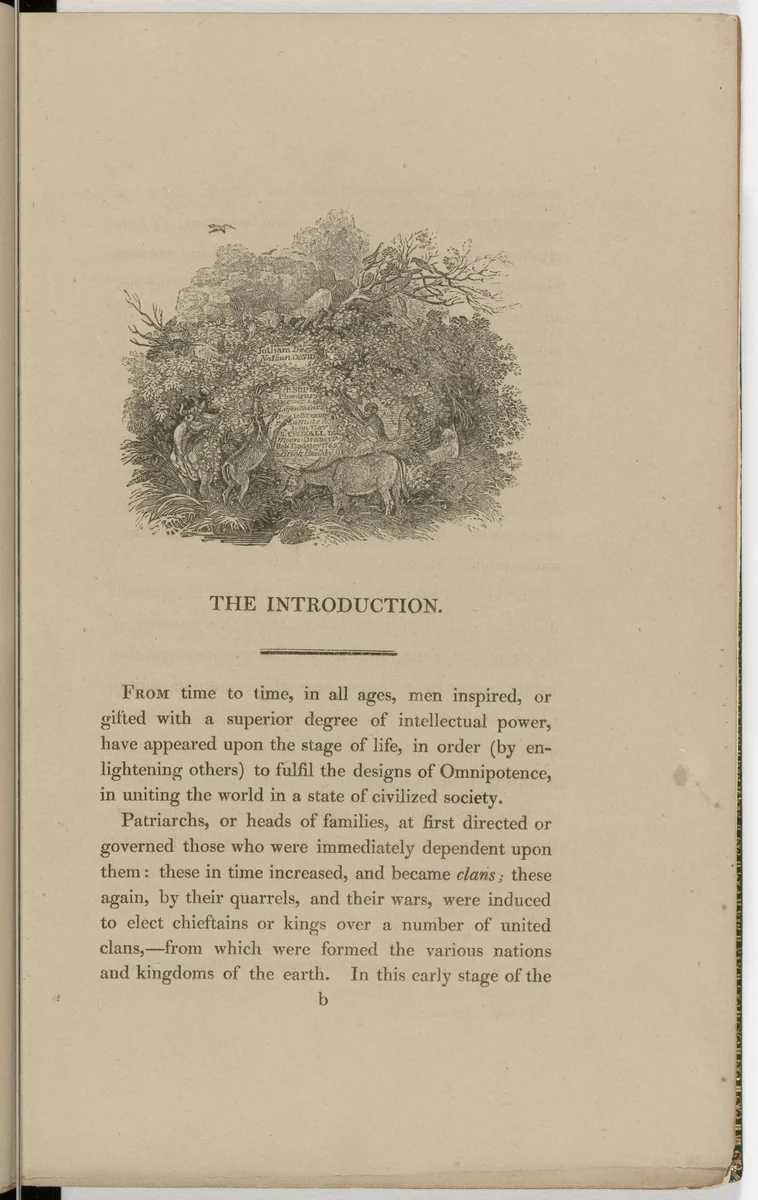 Headpiece (page ix) from The Fables of Aesop by Thomas Bewick, illustrated book, 1818