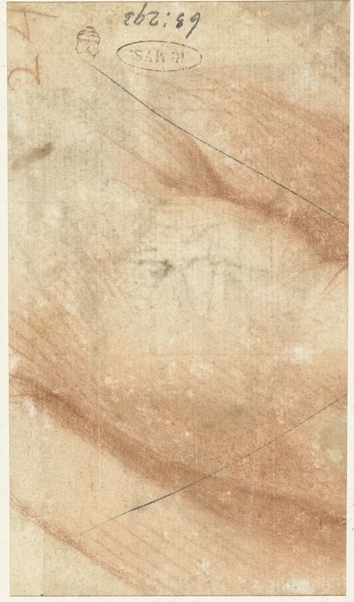 Gedeelte van een arm by Federico Zuccaro, drawing, 1550-1609