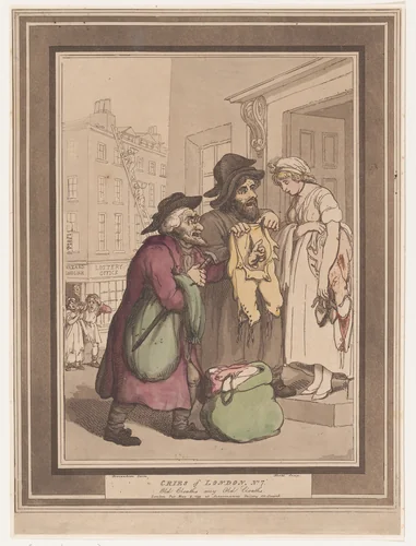 Cries of London, No. 7, Old Clothes by Henri Merke, print, 1799