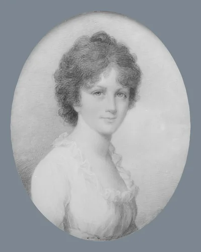 Mrs. James Lowndes (Catherine Osborn) by Edward Greene Malbone, artwork, 1801