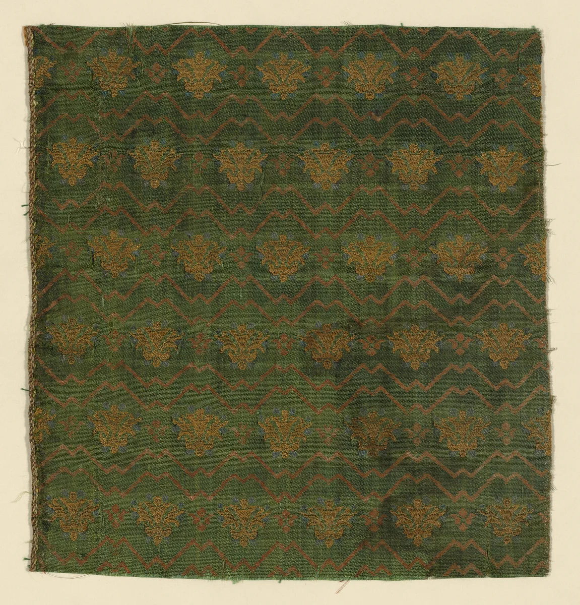 Fragment by Italy, textile, 1601-1700