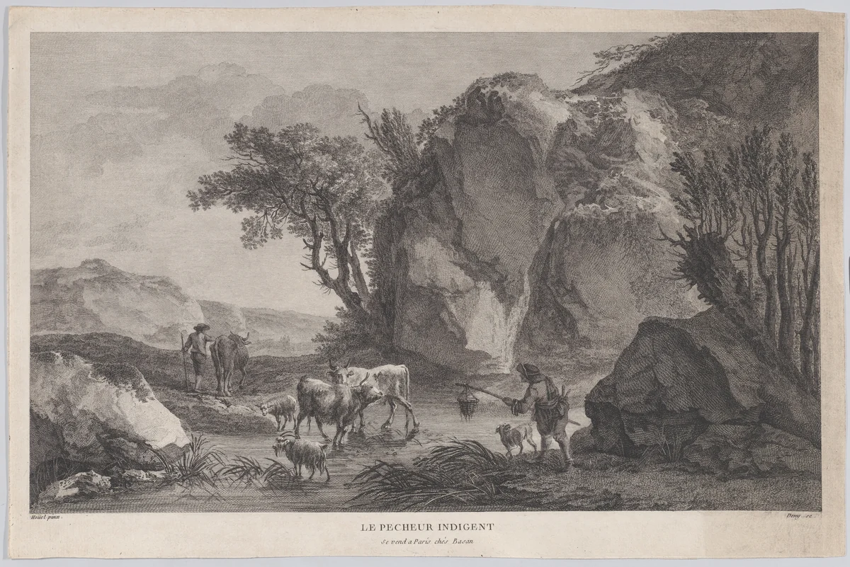 The Poor Fisherman by Jeanne Deny, print, 1770-1797