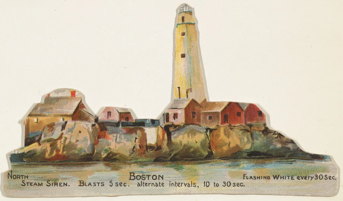 Boston, from the Lighthouses series (N119) issued by Duke Sons & Co. to promote Honest Long Cut Tobacco by W. Duke, Sons & Co., print, 1889