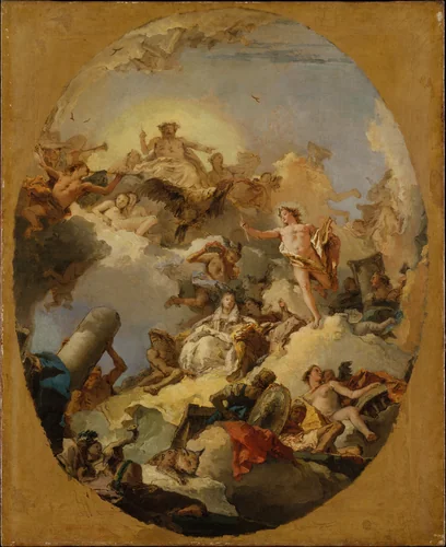 The Apotheosis of the Spanish Monarchy by Giovanni Battista Tiepolo, painting, 1760-1769
