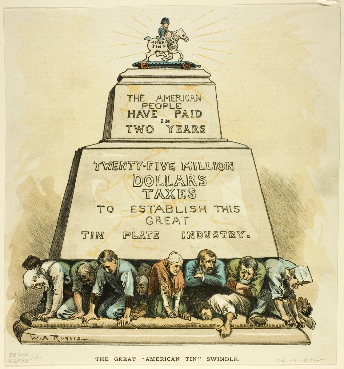 The Great American Tin Swindle by William Allen Rogers, print, 1892