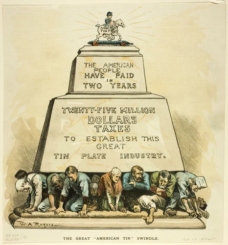 The Great American Tin Swindle by William Allen Rogers, print, 1892