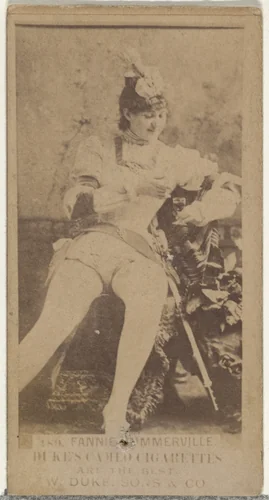 Card Number 189, Fannie Summerville, from the Actors and Actresses series (N145-5) issued by Duke Sons & Co. to promote Cameo Cigarettes by W. Duke, Sons & Co., photograph, 1880-1889