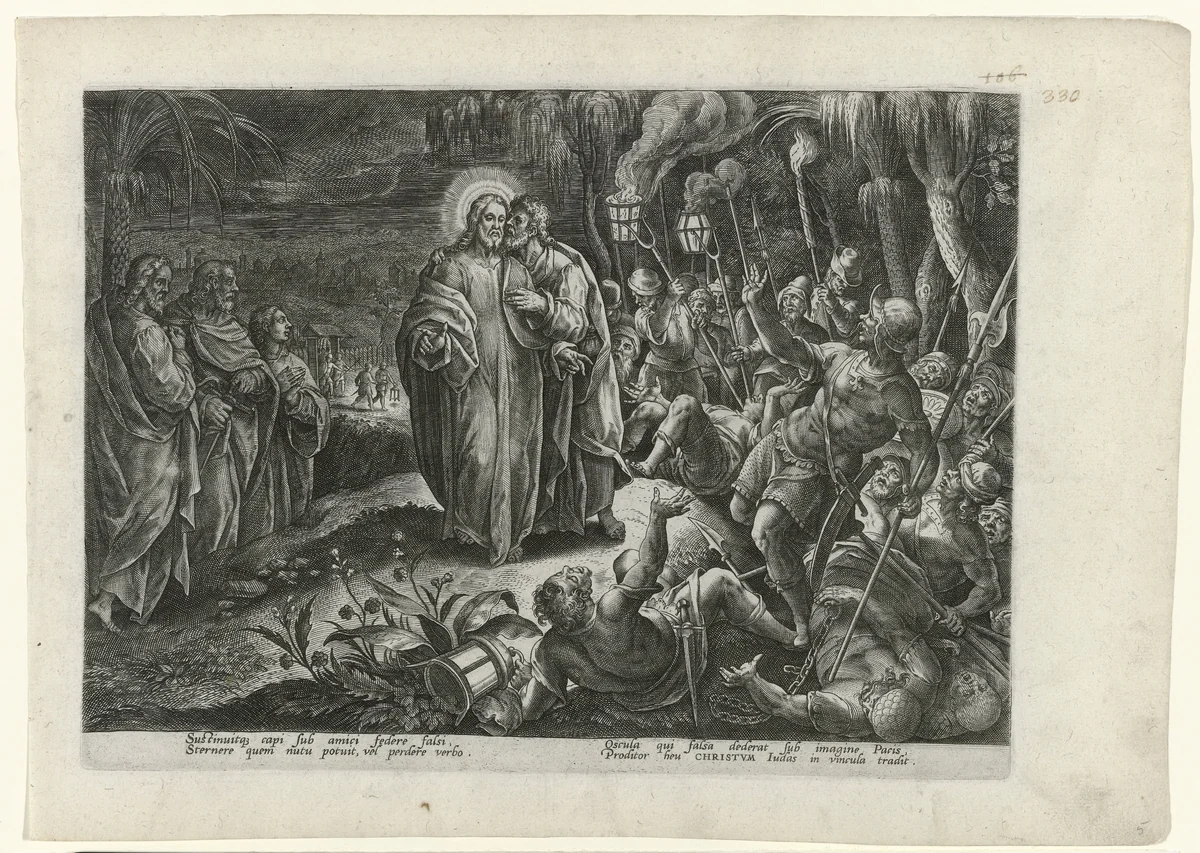 Judaskus by Unknown, print, 1585-1586