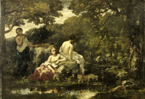 Idyll by Narcisse Virgile Diaz de la Peña, painting, 1853