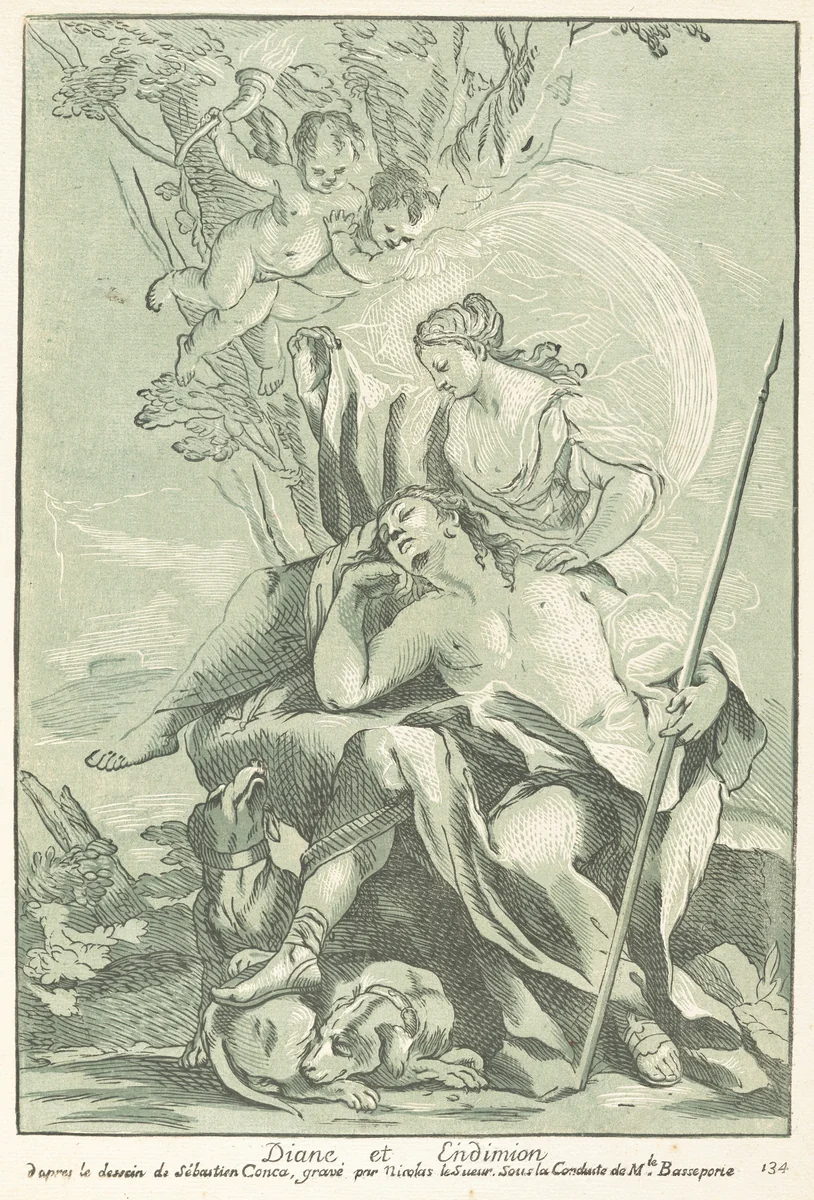 Diana and Endymion by Nicolas Le Sueur
Madeleine Françoise Basseporte
Sebastiano Conca, print, 1724-1742