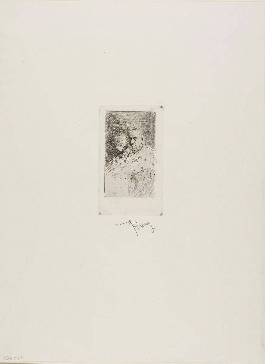 Two Cardinals by Mariano Fortuny, print, 1858-1874