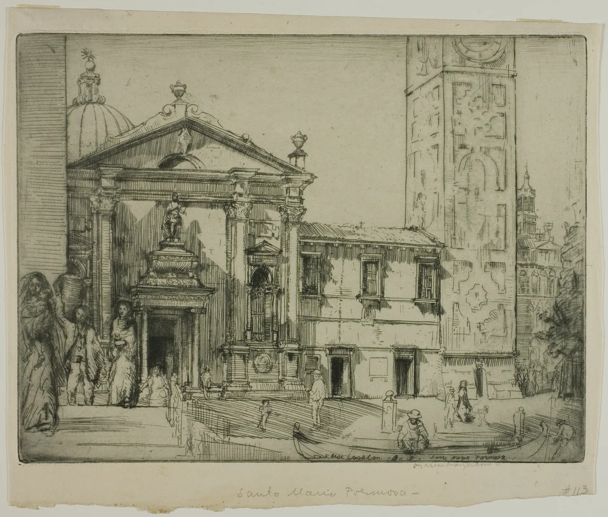 Santa Maria Formosa, Venice by Donald Shaw MacLaughlan, print, 1909