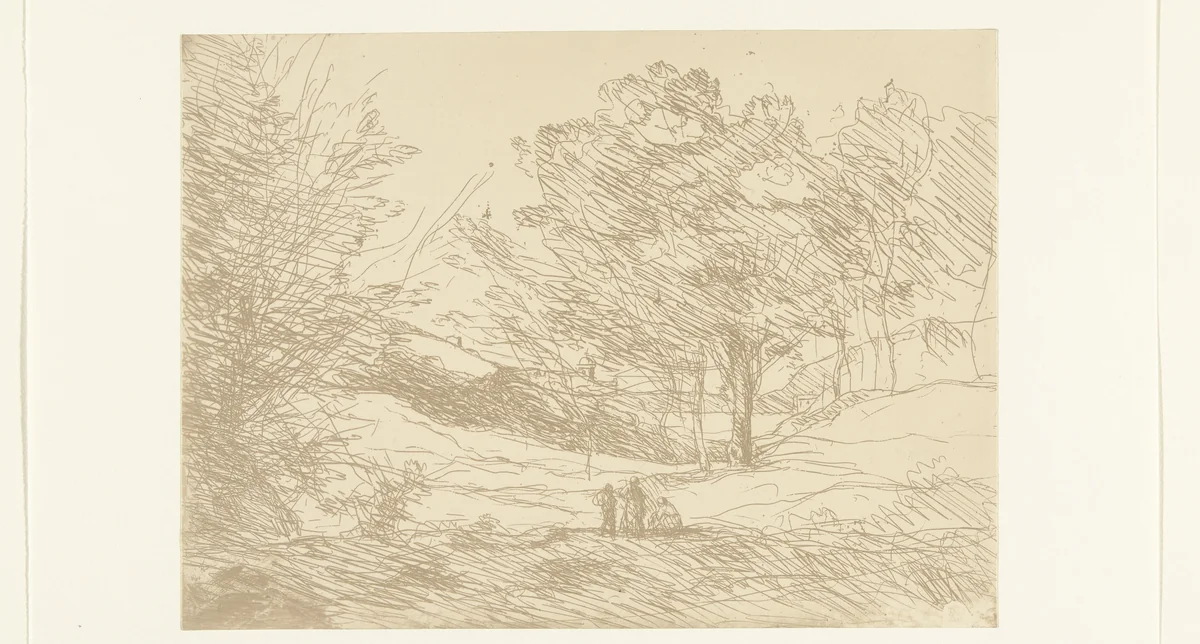 Herinnering aan het Lago Maggiore by Camille Corot, photograph, 1871