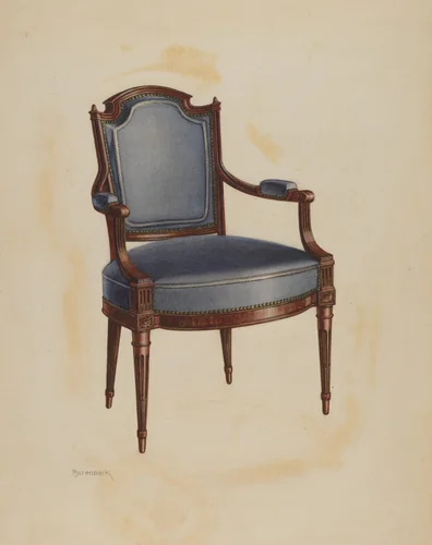 Armchair by Earnest Busenbark, index of american design, 1938
