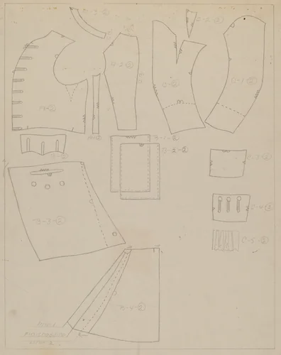 Suit Pattern by Henry De Wolfe, index of american design, 1938