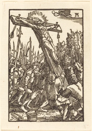 Raising of the Cross by Albrecht Altdorfer, print, 1513