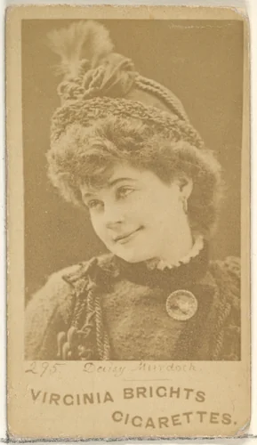 Card 295, Daisy Murdoch, from the Actors and Actresses series (N45, Type 1) for Virginia Brights Cigarettes by Allen & Ginter, photograph, 1885-1891