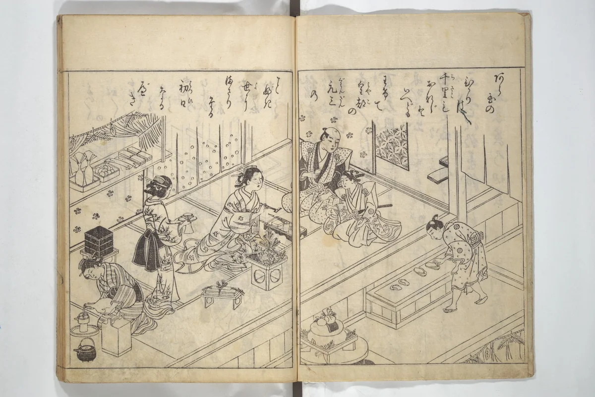 Picture Book of Life in the Capital (Ehon miyako zōshi) 絵本都草紙 by Nishikawa Sukenobu (西川祐信), book, 1746