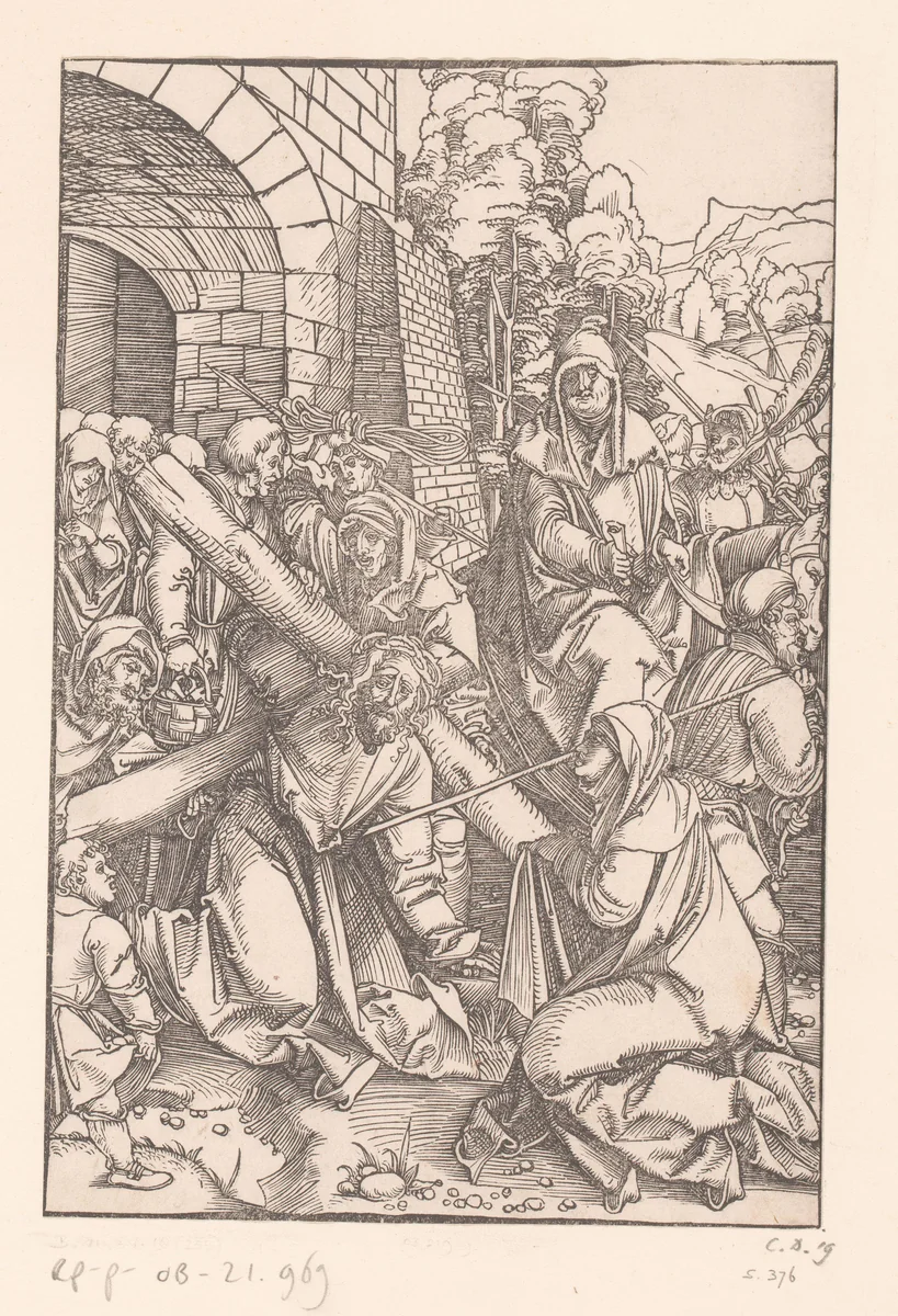 Kruisdraging by anonymous, print, 1506-1507