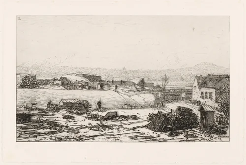 Bastion 66 by Maxime Lalanne, print, 1871