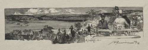 La Vallee de la Solle by Auguste Louis Lepère, print, 1890