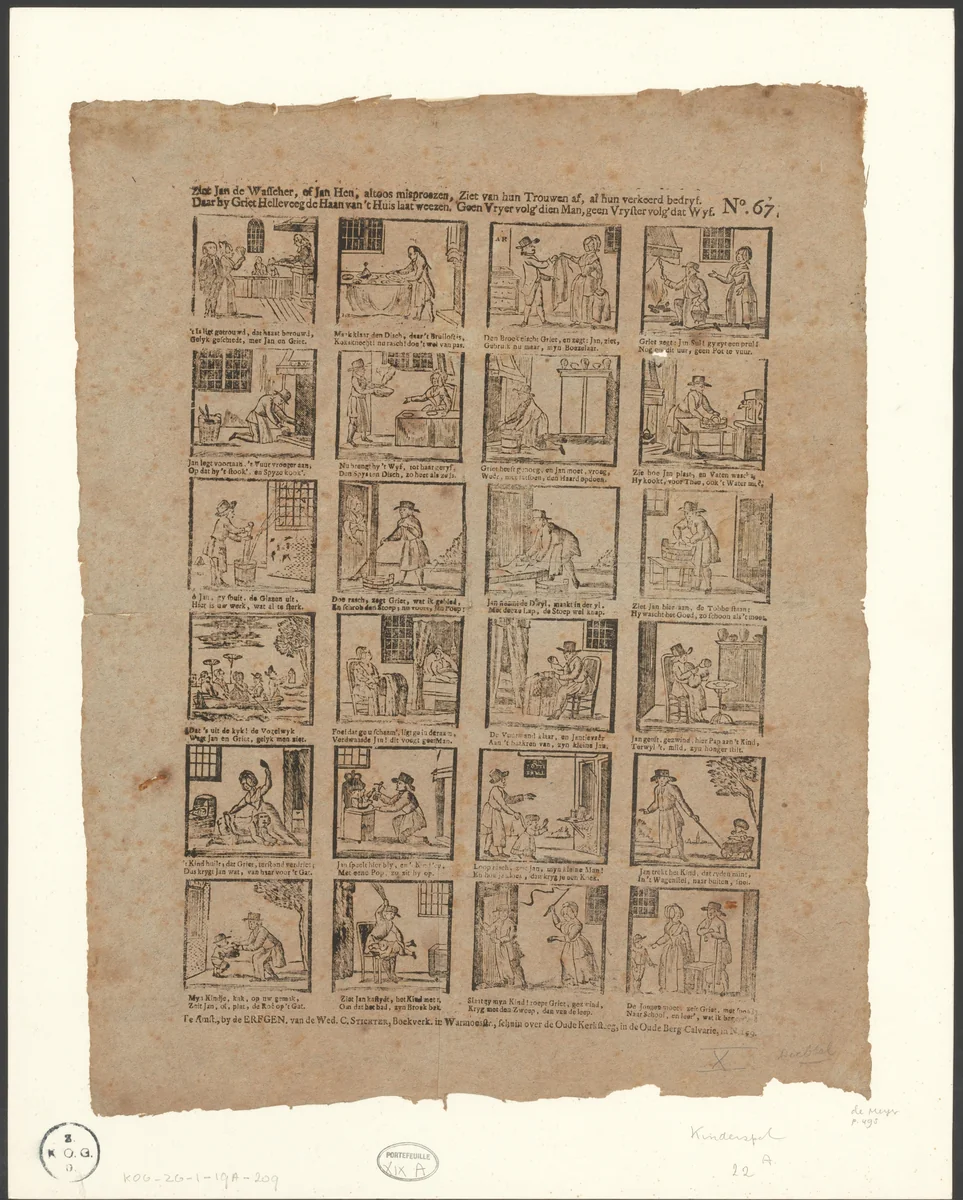 Geschiedenis van Jan de Wasscher by anonymous, print, 1797-1813