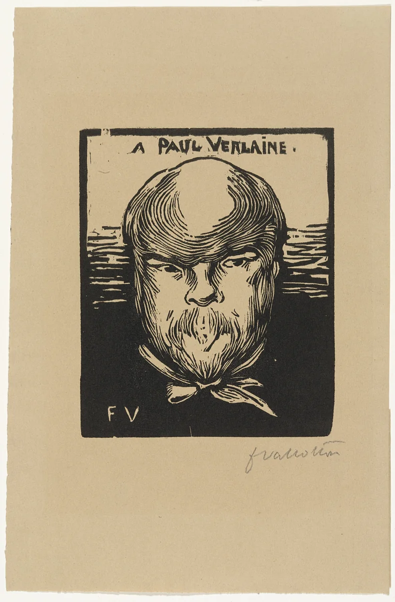 To Paul Verlaine (A Paul Verlaine) by Félix Vallotton, print, 1891