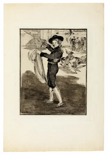 Victorine Meurent in the Costume of an "Espada" by Édouard Manet, print, 1862