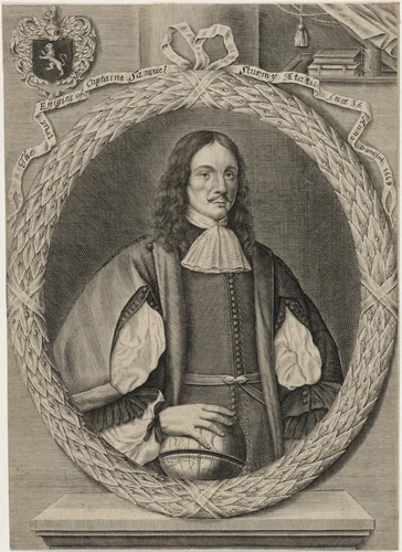 Captain Samuel Sturmy, Navigator by Abraham Hertochs, print, 1669