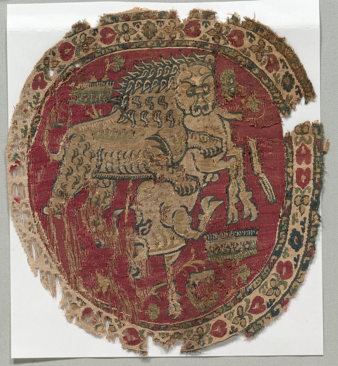 Segmentum from a Tunic by Unknown, textile, 750-799