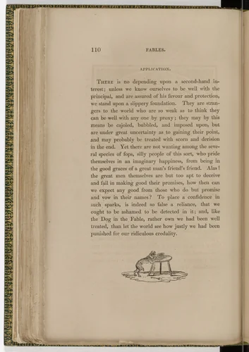 Tailpiece (page 110) from The Fables of Aesop by Thomas Bewick, illustrated book, 1818