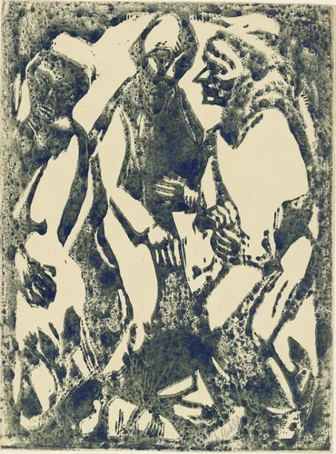 Debate (Beratung) by Christian Rohlfs, print, 1913