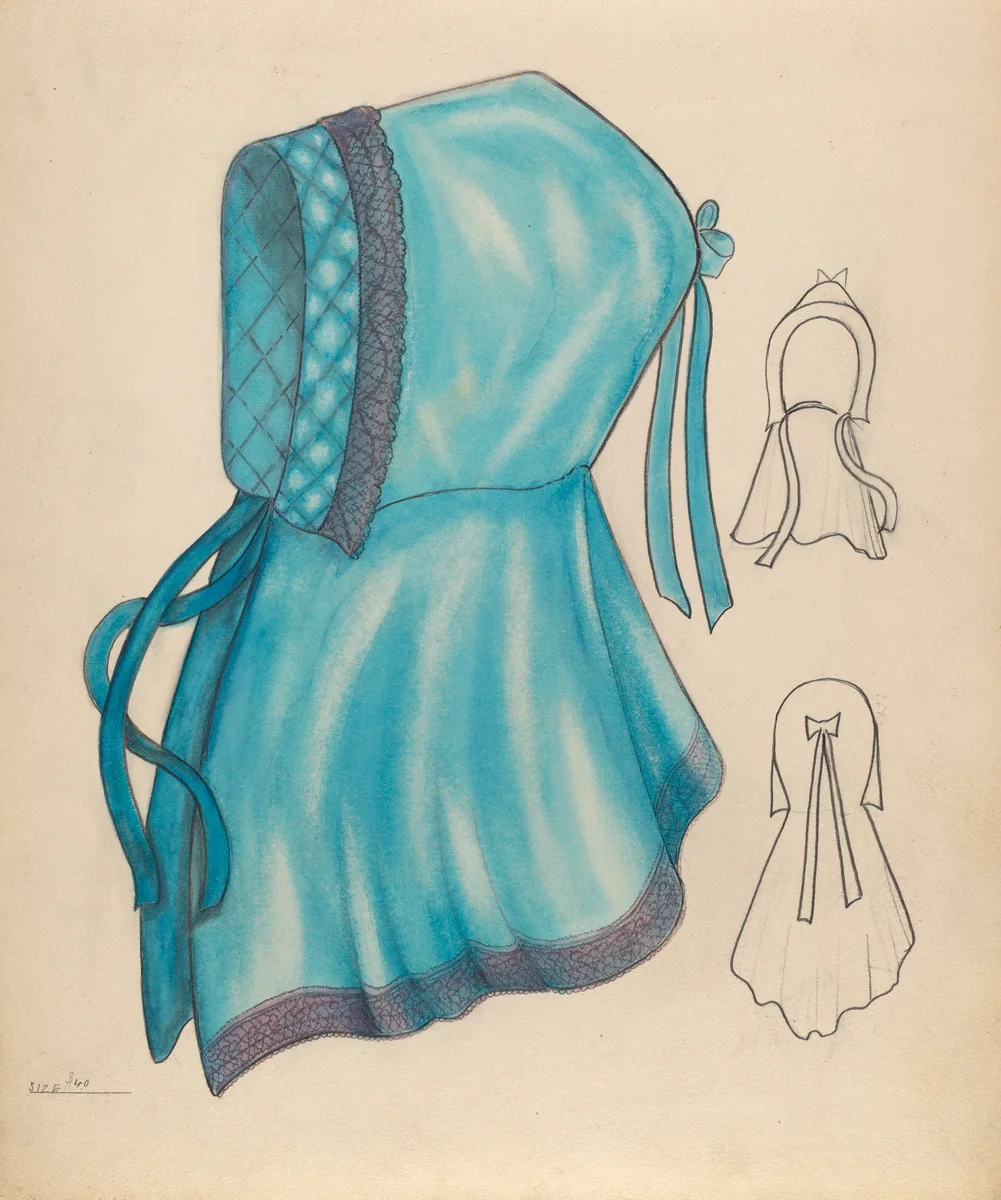 Opera Hood by Columbus Simpson, index of american design, 1937