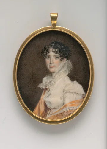 Mrs. Nathaniel Chapman (Rebekah Biddle) by Benjamin Trott, artwork, 1812-1815