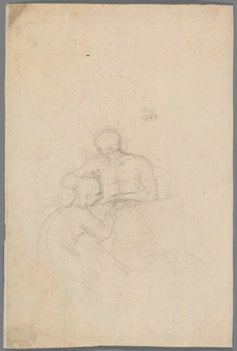 Schets van de Zegen van Jacob by anonymous, drawing, 1758