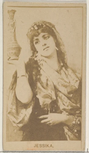 Jessika, from the Actors and Actresses series (N45, Type 8) for Virginia Brights Cigarettes by Allen & Ginter, photograph, 1885-1891