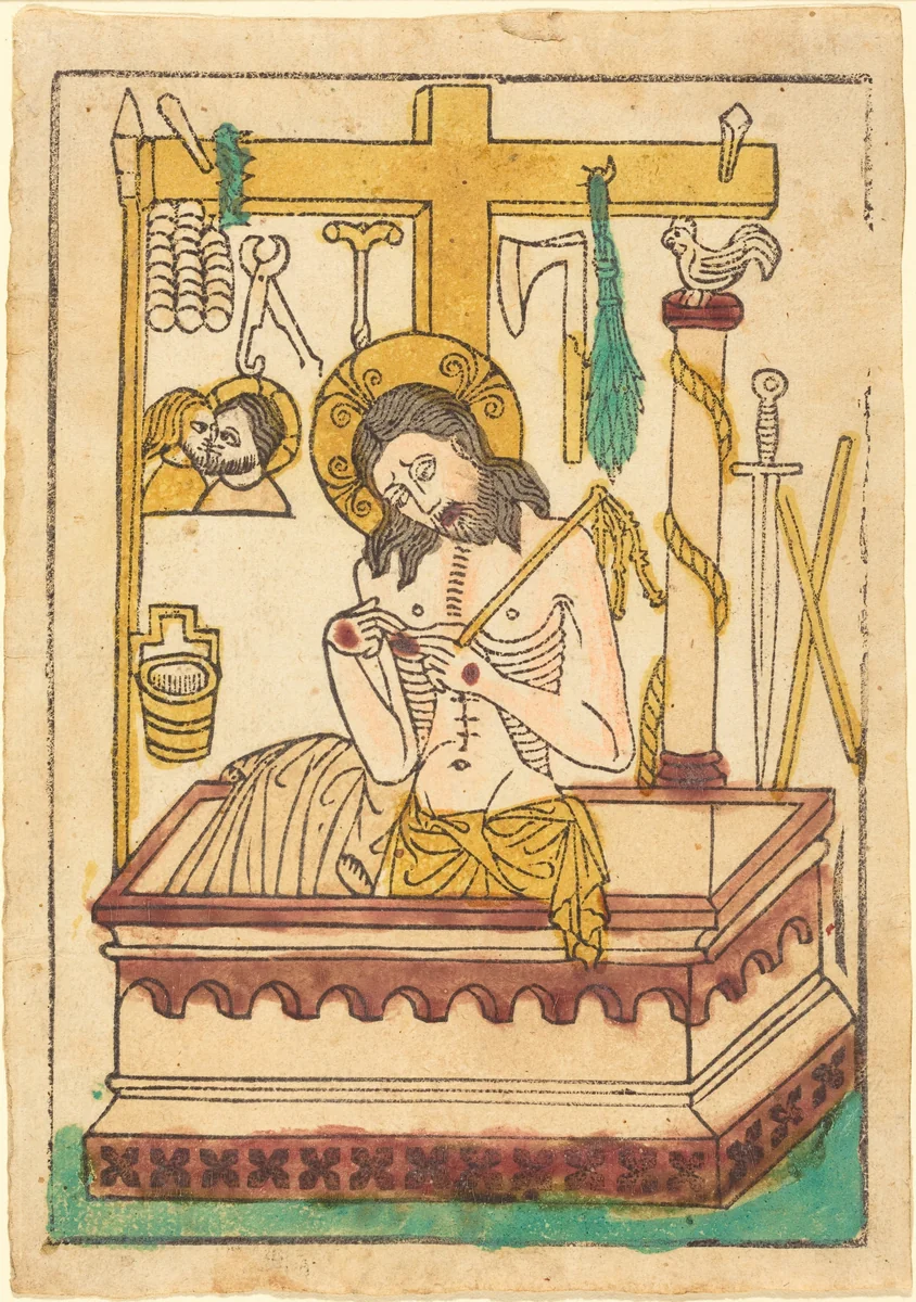Christ as the Man of Sorrows by German 15th Century, print, 1430-1440