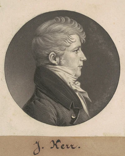 John Leeds Kerr by Charles B. J. Févret de Saint-Mémin, print, 1808