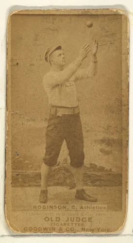 Robinson, Catcher, Philadelphia Athletics, from the Old Judge series (N172) for Old Judge Cigarettes by Goodwin & Company, photograph, 1888