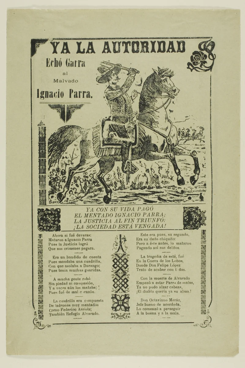 Already the Authority... by José Guadalupe Posada, print, 1871-1913