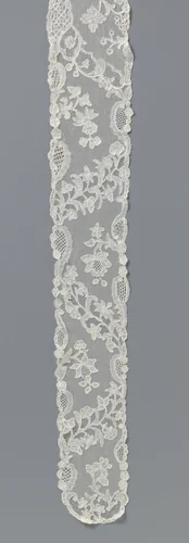 Mutsenslip van kloskant met rivières by anonymous, other, 1750-1760