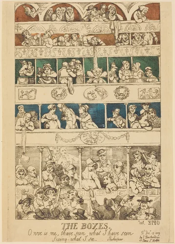The Boxes by Thomas Rowlandson, print, 1809