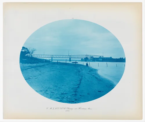 No. 185. Chicago, Milwaukee & St. Paul Rail Road Bridge at Hasting, Minnesota by Henry P. Bosse, photograph, 1885